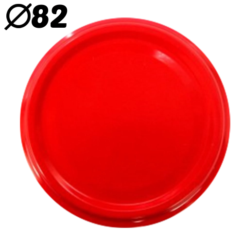 Menetes kupakok FI 82, 6 bemetszéssel, piros (660 db)