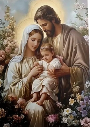 Számozott kifestő – Szent család 40 × 50 cm