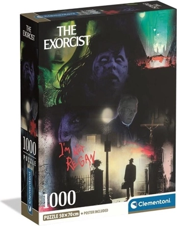 Clementoni puzzle Az ördögűző – horrorfilmes kollázs 1000 darabból (kompakt)