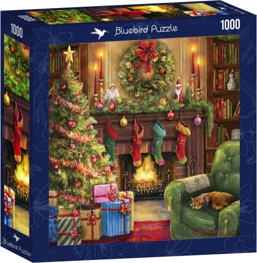 Bluebird négyzet alakú puzzle Kellemes karácsonyi este 1000 darab
