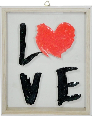 Love feliratú kép keretben 20 × 30 cm