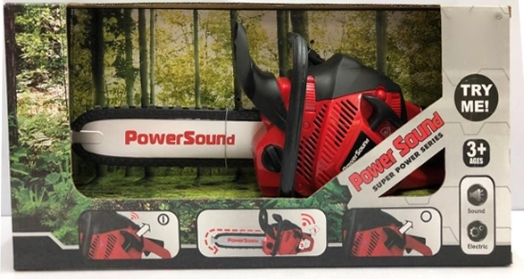 Piros láncfűrész – elemes gyerekjáték