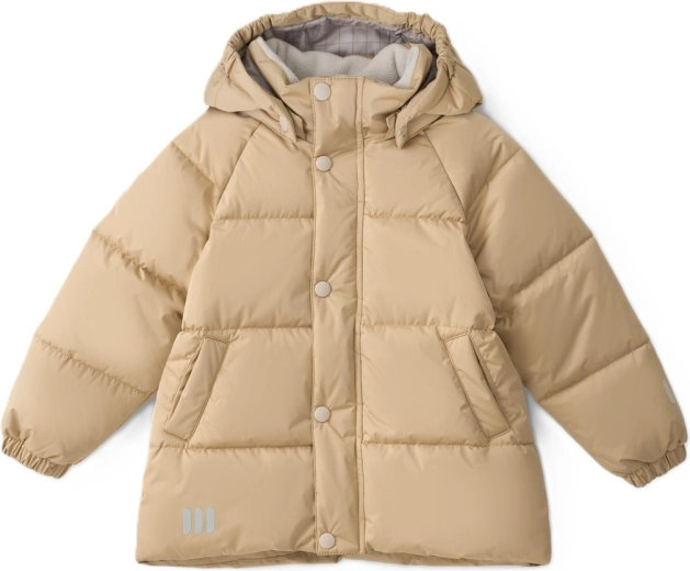LEOKID Leni Lark Beige téli steppelt kabát, 116-os méret