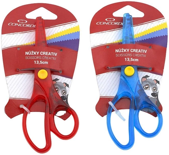 Concorde Creativ kreatív olló 13,5 cm, cikkcakkos (fogazott) szegéllyel