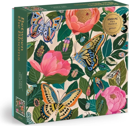Galison fóliás puzzle Virágok között 1000 darab