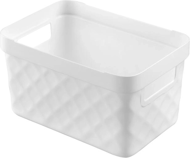 HEIDRUN műanyag tárolókosár 18 × 27 × 14 cm – színmix