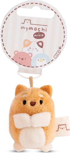 Nici MyMochi Hiro kutyus, barna, 5 cm kulcstartó