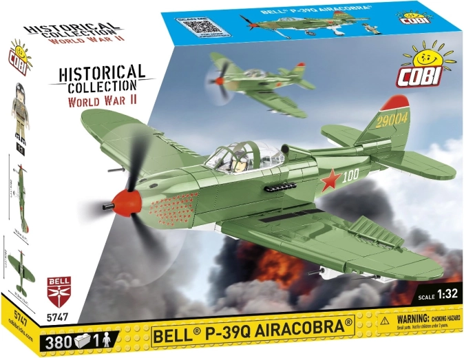Cobi Bell P-39Q Airacobra építőkészlet 1:32 (380 darabos)