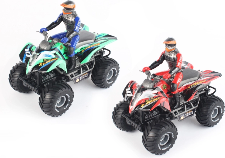 Távirányítós RC quad figura vezetővel, 29 cm - 1 darab