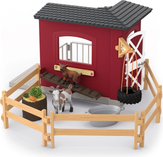 SCHLEICH Farm World kecskeól – játékkészlet gyerekeknek