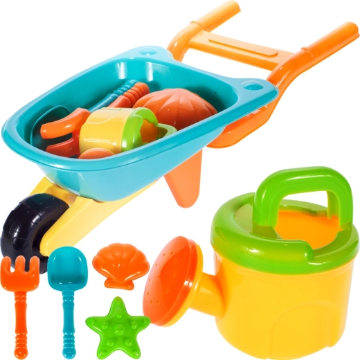 Tálca homokozó-kiegészítőkkel