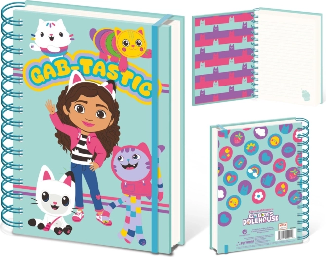 Gabby spirálfüzet A5 – Gabby varázslatos házikója