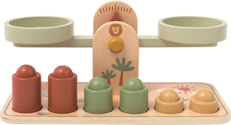 2Kids Toys fa tálcás mérleg súlyokkal