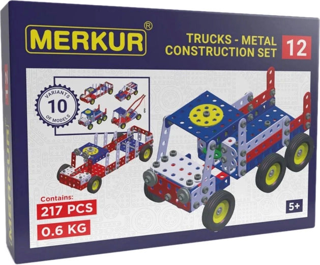 Merkur fém építőjáték, vontatójármű, 217 darab
