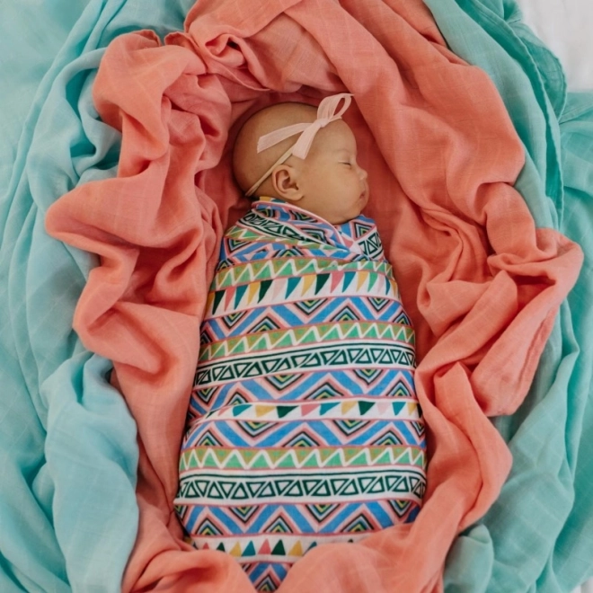 Tommy Lise biopamut muszlin pelenka Ethnic Festive 120 × 120 cm