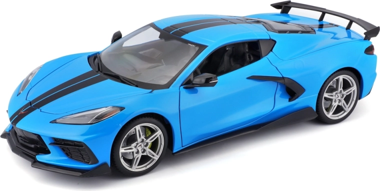 Maisto Chevrolet Corvette Stingray Coupe High Wing kék 1:18
