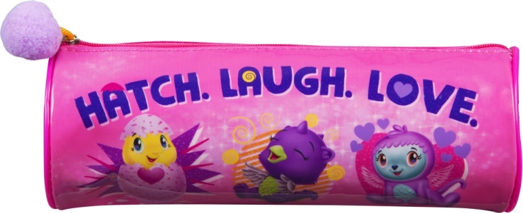 Ovális, cipzáras tolltartó pomponnal Hatchimals