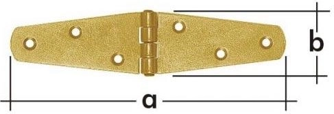 Háromszög fonott pánt 200 × 40 × 2 mm, sárgán horganyzott acél