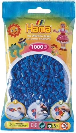 Hama Midi vasalható gyöngyök 1000 db sötétkék