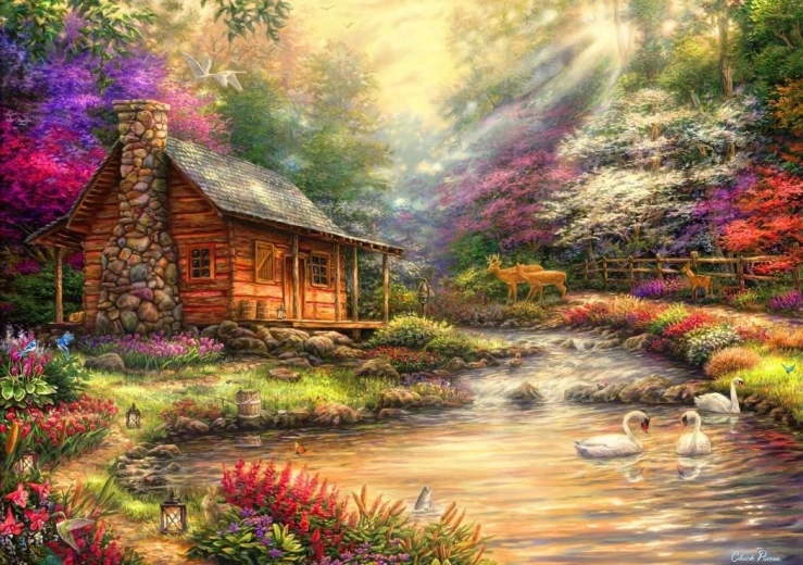 BLUEBIRD puzzle Vadászház 1000 darab
