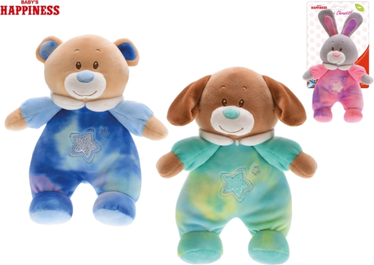 Baby Happiness plüss állatka csörgővel 21 cm