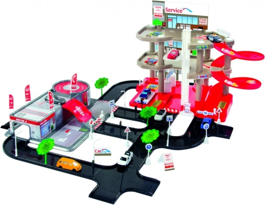 3 szintes garázsjáték készlet szervizzel