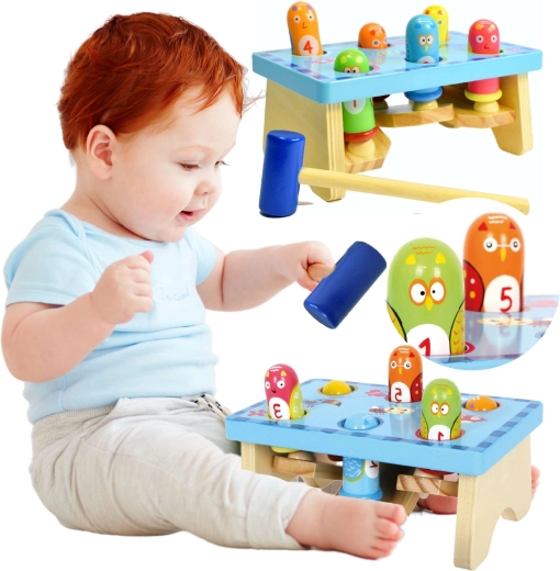 Fa kalapálós pad MADARAK Small Foot