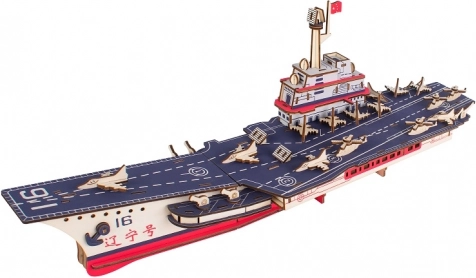 Woodcraft fa 3D puzzle Liaoning repülőgép-hordozó