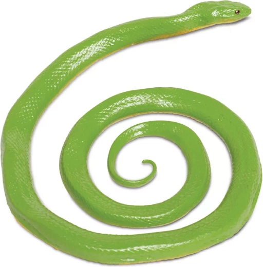 Zöld sikló Safari Ltd. – kézzel festett figura - 1 db