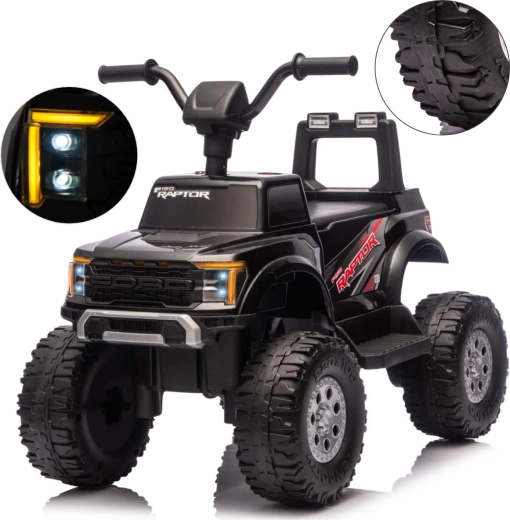Milly Mally Ford F-150 Raptor elektromos gyermek autó fekete
