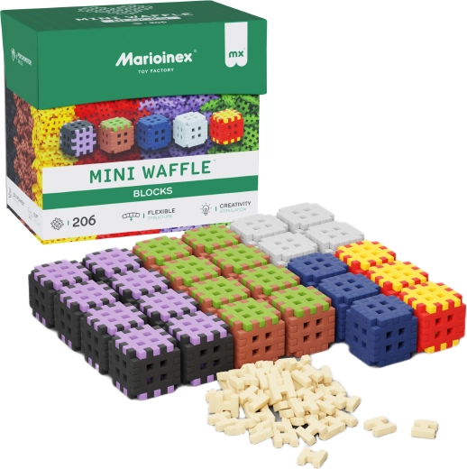 Mini Waffle Blocks építőkészlet 206 db MARIOINEX