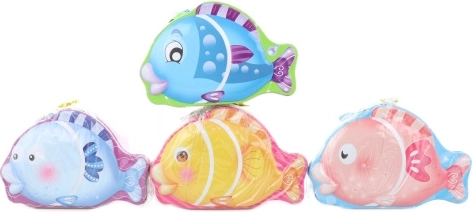 Fém hal alakú persely zárral