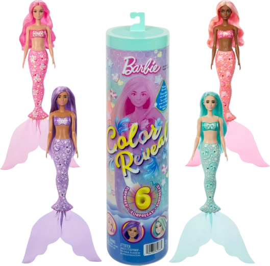 Barbie Color Reveal meglepetés – sellő kiegészítőkkel
