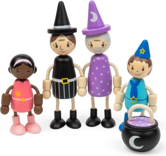 Bigjigs Toys babaház-baba készlet – mesebeli lények