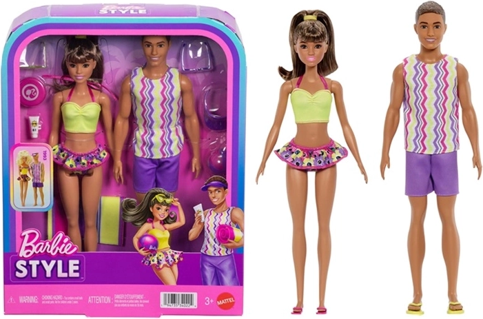 Barbie és Ken – tengerparti babaszett kiegészítőkkel