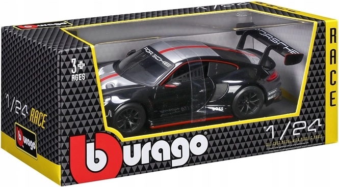 Bburago Porsche 911 GT3 Racing Launch 1:24 fekete