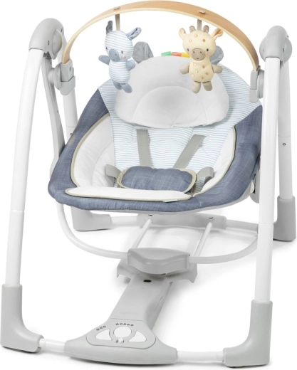 Ingenuity hordozható baba hinta Swing'n Go Chambray