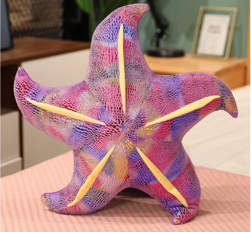 Plüss lila csillag – párna 45 cm