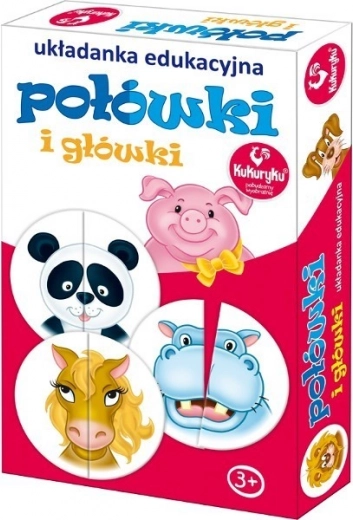 Vidám kirakó Połówki i główki gyerekeknek