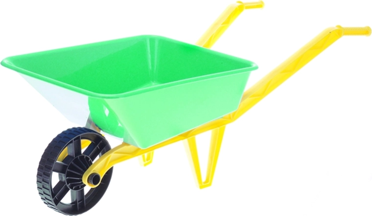 Gyerek műanyag talicska homokhoz, zöld, 72 × 29 × 25 cm