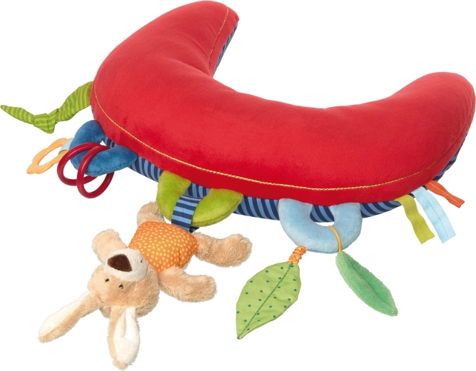 Sigikid hason fekvéshez való aktivitás párna csörgővel, 37 cm