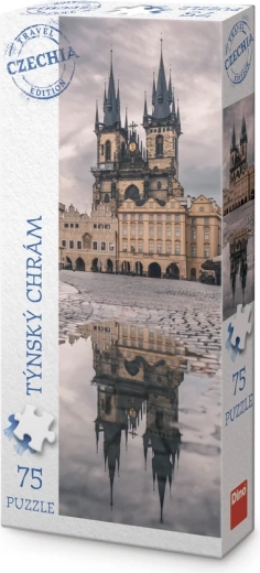 Dino panoráma puzzle Turista kiadás Csehország – Týn-templom (75 darabos)