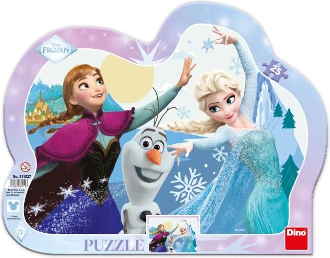 Anna és Elza – formázott gyerek puzzle 25 darabbal