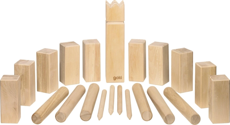 Kubb – viking szabadtéri játék pamutzsákban