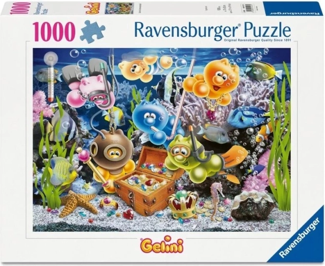 Ravensburger Gelini puzzle: Víz alatti szórakozás, 1000 darabos