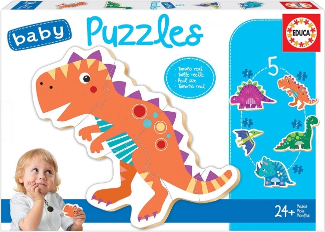 Educa baba puzzle dinoszauruszok 5v1
