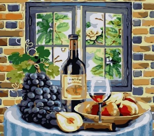 NORIMPEX Számfestő bor és gyümölcs 40 × 50 cm