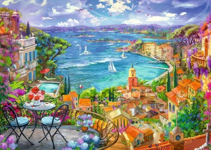 Ravensburger puzzle Saint‑Tropez 1000 darab