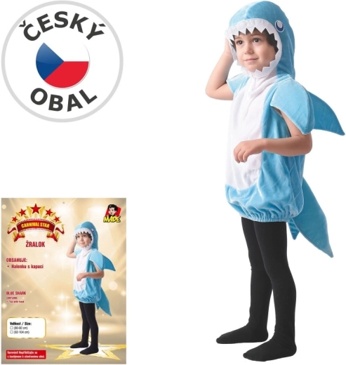 Gyermek cápa farsangi jelmez 80–92 cm