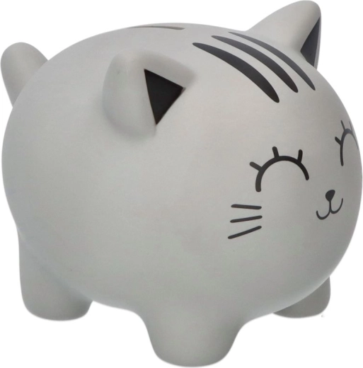 Nagy szürke macska persely